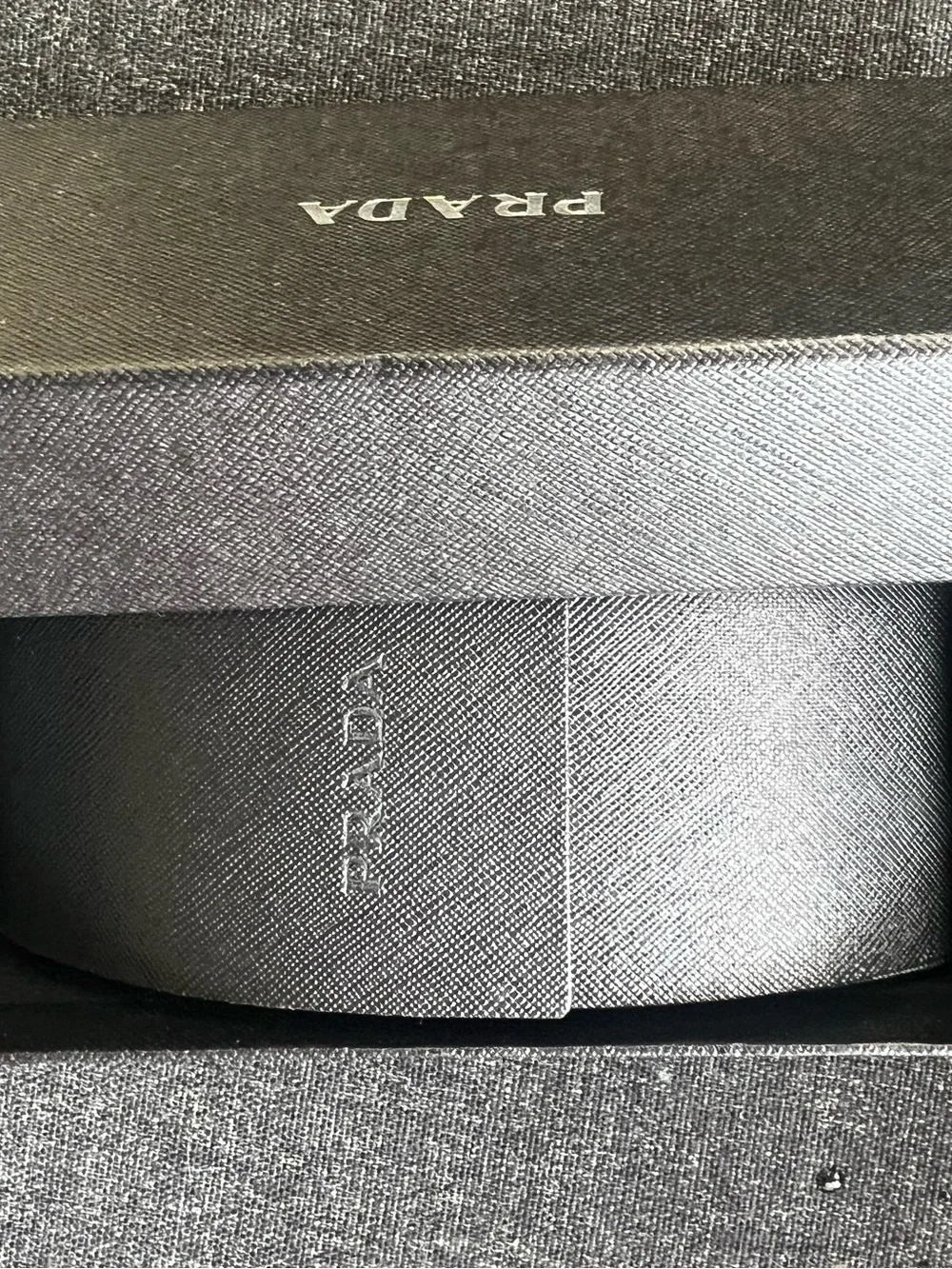 Prada Gold Frame Black Lens Round Sunglasses